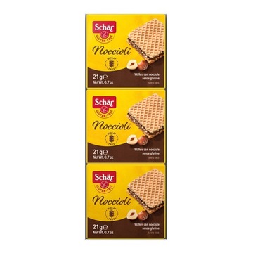 Wafelki bezglutenowe z kremem z orzechów laskowych