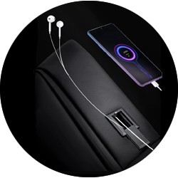 Рюкзак Arctic Hunter B00443 для ноутбука 15,6 дюйма с USB, два отделения, водонепроницаемый