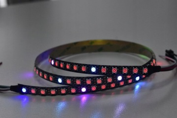 Адресная светодиодная лента WS2812B 74 д/м черная Arduino
