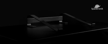 Подставка для ноутбука Spacetronik черная, удобство работы, терморегуляция