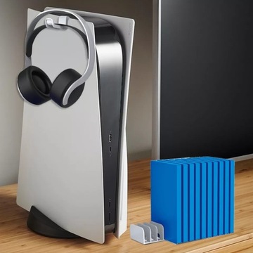 КОМПЛЕКТ 2в1 ДЕРЖАТЕЛЬ ДЛЯ НАУШНИКОВ + ПОДСТАВКА ДЛЯ ИГРЫ PS5