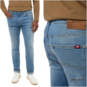 MUSTANG FRISCO SKINNY MĘSKIE SPODNIE JEANSOWE JEANSY DŻINS W34 L30