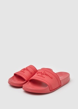 Pepe Jeans Klapki Damskie Slider Logo Coral 39