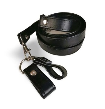 Zestaw pasek 120cm + zaczepy ze szwem czarny black do o bag o-bag obag