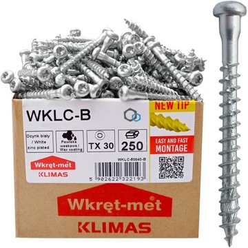 WKRĘTY CIESIELSKIE DO ŁĄCZNIKÓW 5x35 TORX 250szt