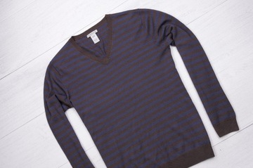 Gap SWETER 100%ITALIAN MERINO WOOL MESKI PREMIUM V-NECK M