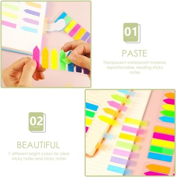 10 шт. флажки для заметок, страницы, вкладки, флажки для заметок с наклейками, цветные L