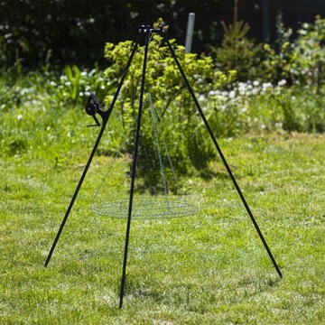 Фокусный штатив 180 см с катушкой и садовым грилем для костра.