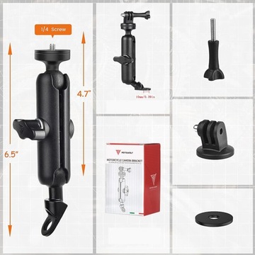 Зажим GoPro для зеркала заднего вида мотоцикла