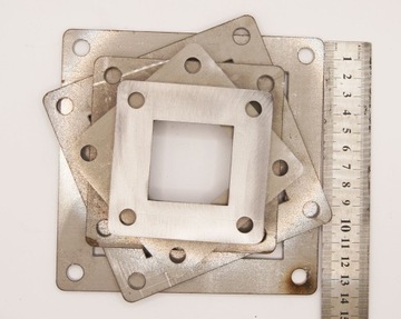 Монтажный лист, Фирменная основа для столба 50х50 5х5 см 4 мм