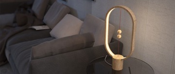 HENG Balance Lamp Эллиптическая деревянная USB-лампа