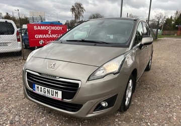 Peugeot 5008 I Minivan Facelifting 1.6 BlueHDi 120KM 2016 Peugeot 5008 1.6 HDI 120 KM 7 Osobowy Navi Led...