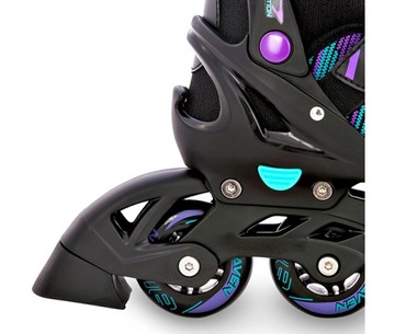 Роликовые коньки Роликовые коньки 4в1 Регулируемые RAVEN Cande Black 38-42 Резина