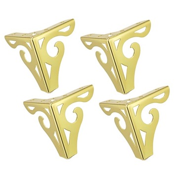 Ножки для шкафа, дивана, мебели, металл, золото, 12см
