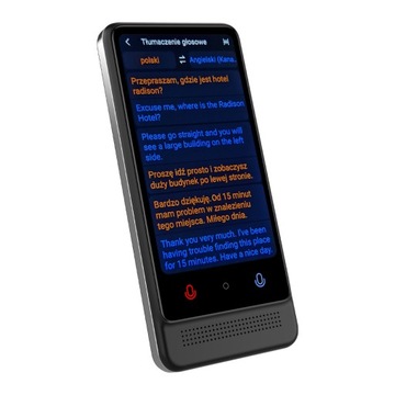 ЭЛЕКТРОННЫЙ ПОЛЬСКИЙ ПЕРЕВОДЧИК ОФФЛАЙН без интернета КАМЕРА Польское меню Wi-Fi