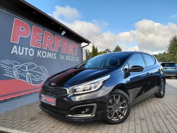 Kia Ceed II Hatchback 5d Facelifting 1.4 DOHC 100KM 2018 Kia Ceed Lift LED Elektryka Sensor Klimatyzacja Podgrzewane fotele PDC Alu