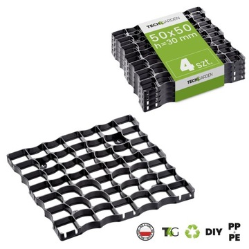 4x Kratka Parkingowa Podjazdowa 50x50x3 cm EKO