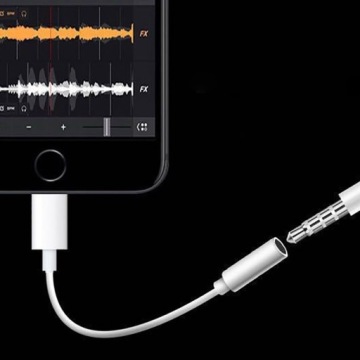 РАЗЪЕМ ПЕРЕХОДНИКА ДЛЯ IPHONE АУДИОДАПТЕР AUX 3,5 мм