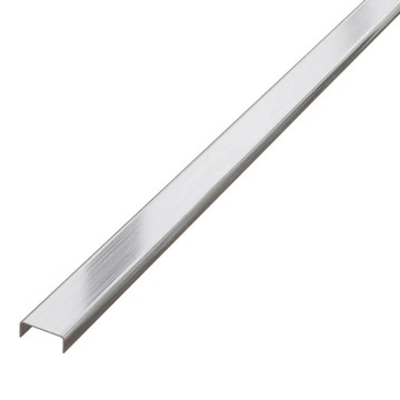 Listwa C stalowa ozdobna kolor srebrny matowy 10mm 270cm