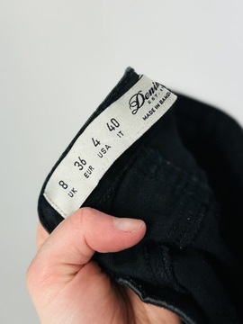 Jeansowe elastyczne spodnie rurki S 36 Denim Co.