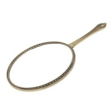 Рельефное овальное зеркало с z-образной ручкой