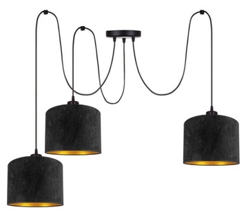 LAMPA WISZĄCA SUFITOWA ŻYRANDOL NOWOCZESNA WELUR