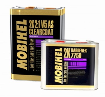 MOBIHEL V5 LAKIER BEZBARWNY POŁYSK UTWARDZACZ 7,5L