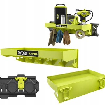 ПОЛКА RYOBI LINK + МЕТАЛЛИЧЕСКИЕ ВЕШАЛКИ ДЛЯ ИНСТРУМЕНТОВ