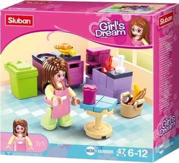 Klocki SLUBAN Girls Dream Kuchnia 47 el