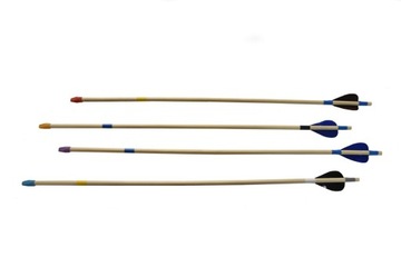 Strzała do łuku 60cm z kolorowym zabezp. 10szt