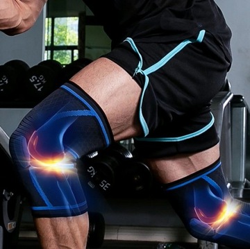 ДАВЛЕНИЕ КОЛЕННЫЙ БРЕЙС ребристая защита колена СТАБИЛИЗАТОР