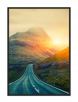 OBRAZ PLAKAT W RAMIE 33x43 cm Góry P1781