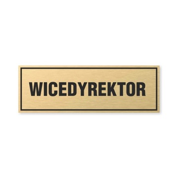 Tabliczka złota z taśmą OPZ-49 - WICEDYREKTOR