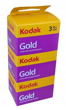 Film kolor Kodak Gold 200/36 3 PAK KLISZA ZESTAW