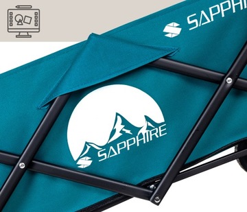 WÓZEK ogrodowy TURYSTYCZNY plażowy DUŻY transportowy SKŁADANY pokrowiec 80L