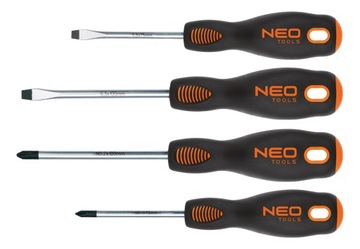 Wkrętaki, zestaw 4 szt., SvCm NEO TOOLS 04-204