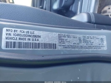 Dodge Durango III 3.6 V6 294KM 2023 Dodge Durango 3.6 V6 295 KM, 4x4, wersja GT PLUS, od ubezpieczalni, tani t, zdjęcie 16