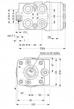 ORBITROL OSPC 100 ON ДЛЯ ОПОРЫ ГИДРОЛАЙДЕРА + СОЕДИНЕНИЯ + КОЛОННА C 360