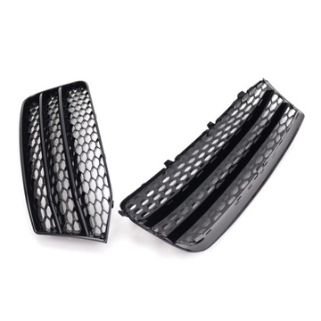 Osłona grilla przedniego zderzaka Siatkowa kratka czarna 1 para dla Audi