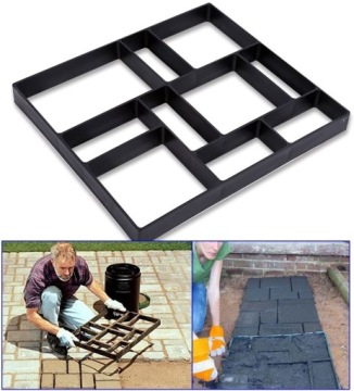 БОЛЬШАЯ ФОРМА КАМЕННОЙ БРОШУТКИ ДОРОЖКА ДЛЯ ПРОГУЛКИ SOLID MATRIX 60x50