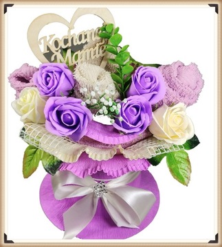 Букет полотенец для МАТЕРИ, ароматные мыльные розы, подарок НА ДЕНЬ МАТЕРИ.