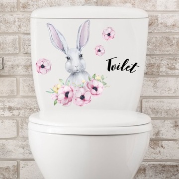 NAKLEJKI NA TOALETĘ RÓŻOWE NAKLEJKI NA SIEDZENIE 3 SZT.