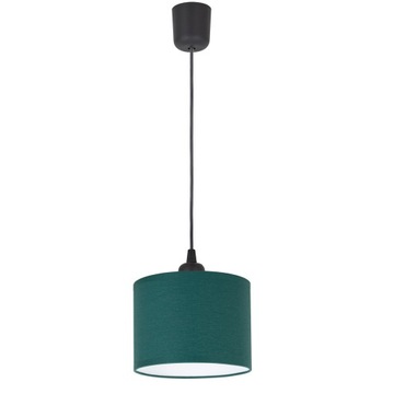 LAMPA WISZĄCA SUFITOWA MINI ABAŻUR TKANINA LED