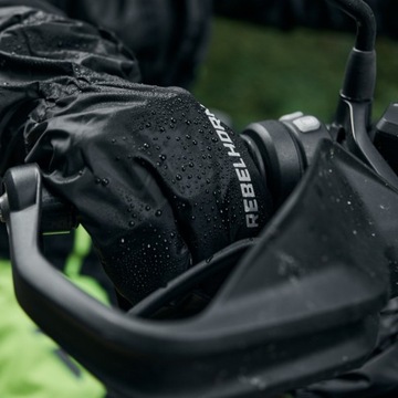Мотоциклетные непромокаемые перчатки REBELHORN BOLT, черные, XL