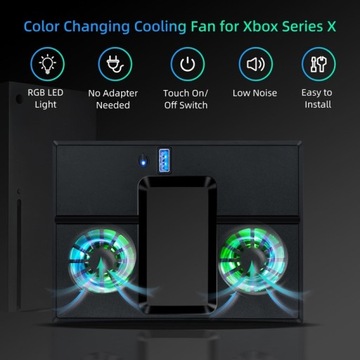 Охлаждающий вентилятор RGB для консоли Xbox Series X