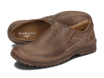 ОБУВЬ МУЖСКАЯ, ШИРОКИЕ МОКАСИНЫ 869 КОРИЧНЕВЫЙ 42