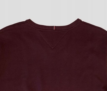 TOMMY HILFIGER SWETER MESKI BORDOWY V NECK XXL