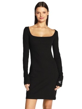 CALVIN KLEIN DRESS - SUKIENKA CZARNA DAMSKA M