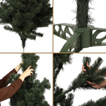 ИСКУССТВЕННАЯ РОЖДЕСТВЕНСКАЯ ЕЛКА ТОЛЩИНОЙ 180 СМ ЗЕЛЕНАЯ ЕЛЬ КРАСИВАЯ