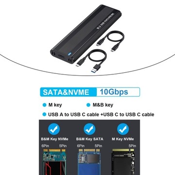 Легкая запасная карта расширения M.2 NVMe во внешнем корпусе с двумя